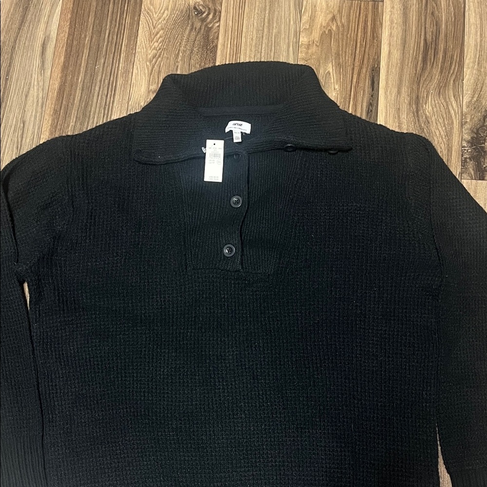 Aerie Black Turtleneck Sweater
